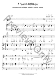 A Spoonful Of Sugar piano sheet music cover